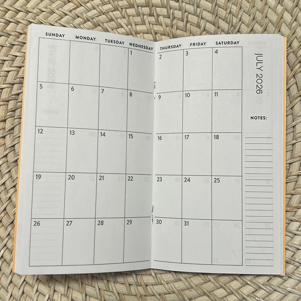PEN + GEAR Blue and Orange Pocket Planner APRIL 2025 - MARCH 2027 NWT